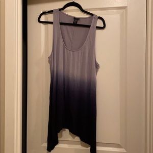 Cute Torrid blue and grey tank top. Size 1